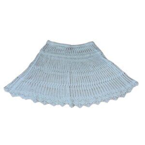 Cecilia Prado Due Skirt White Skirted Knit Coverup Anthropologie Brasil NEW NWT
